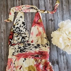 Adrianna Papell Halter Backless Dress